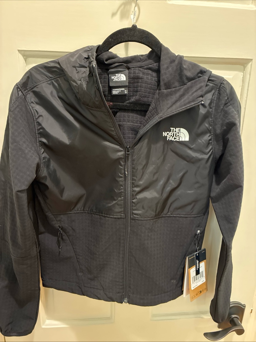 The North Face Women's Black Hooded Hybrid Utility Jacket